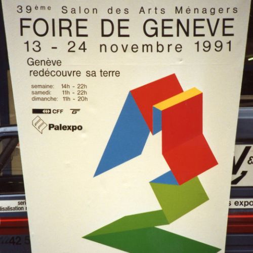 Panneau trapèze Loutan pour le 39ème Salon des Arts Ménagers, 1991
