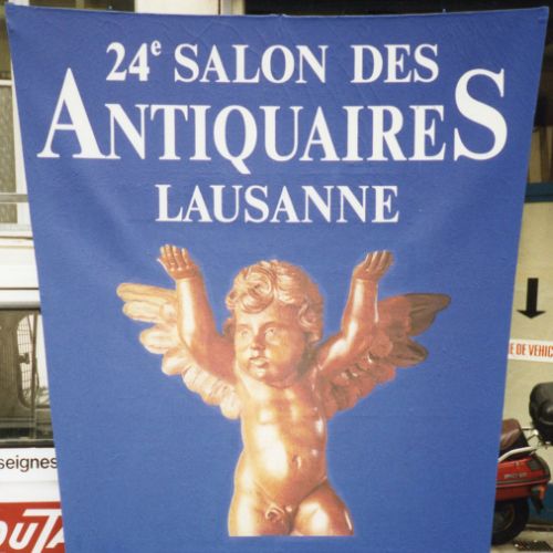Panneau trapèze Loutan pour le Salon des Antiquaires, 1993