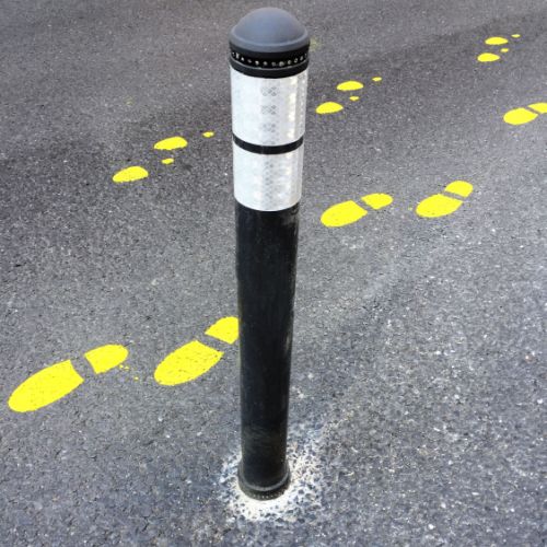 Installation de potelets sur l'espace public