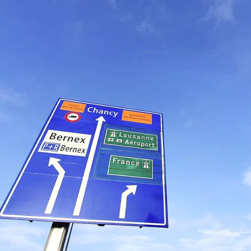 Panneau de circulation installée par nos équipes Loutan